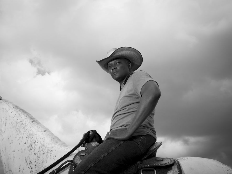 Todd Morris is the communications manager for the SE Rodeo Association, promoters of the rodeo in Birmingham, Alabama, pictur