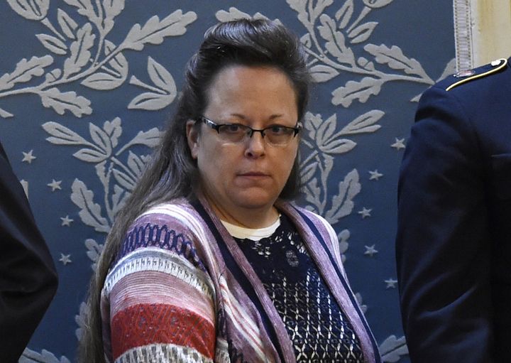 Kim Davis attended the State of the Union Tuesday night. She did not clap much.