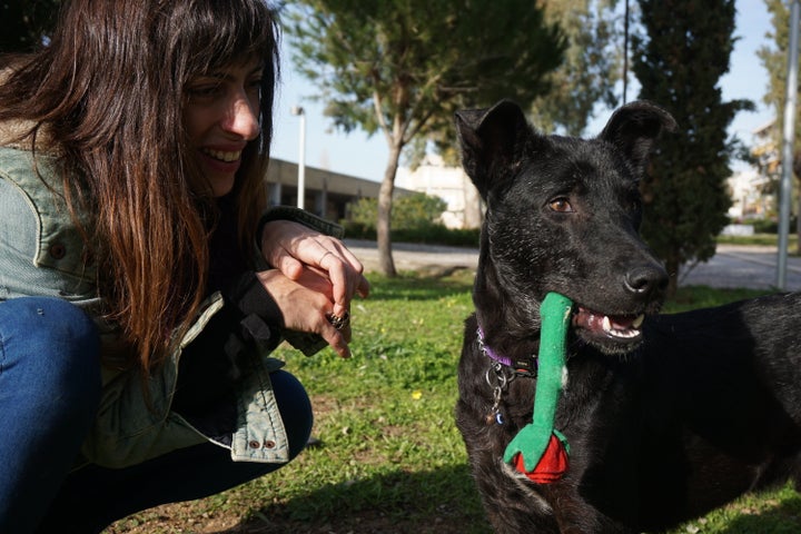 Orfanidou and Billy shared a special bond with Emma (above), who eventually adopted him.