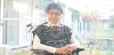 Tsuneko Sasamoto in Kamakura, Japan. Sasamoto's ability to speak English helped build her reputation when she was starting out her career as a photojournalist.