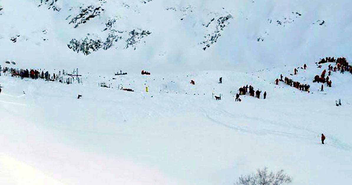 An Avalanche in the Alps.