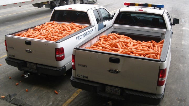 CBP agents seized alleged marijuana disguised as fresh carrots on Dec. 10.