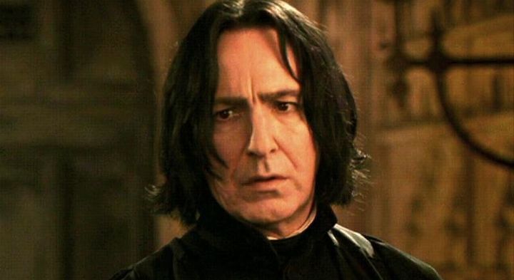 Alan Rickman as Professor Snape.