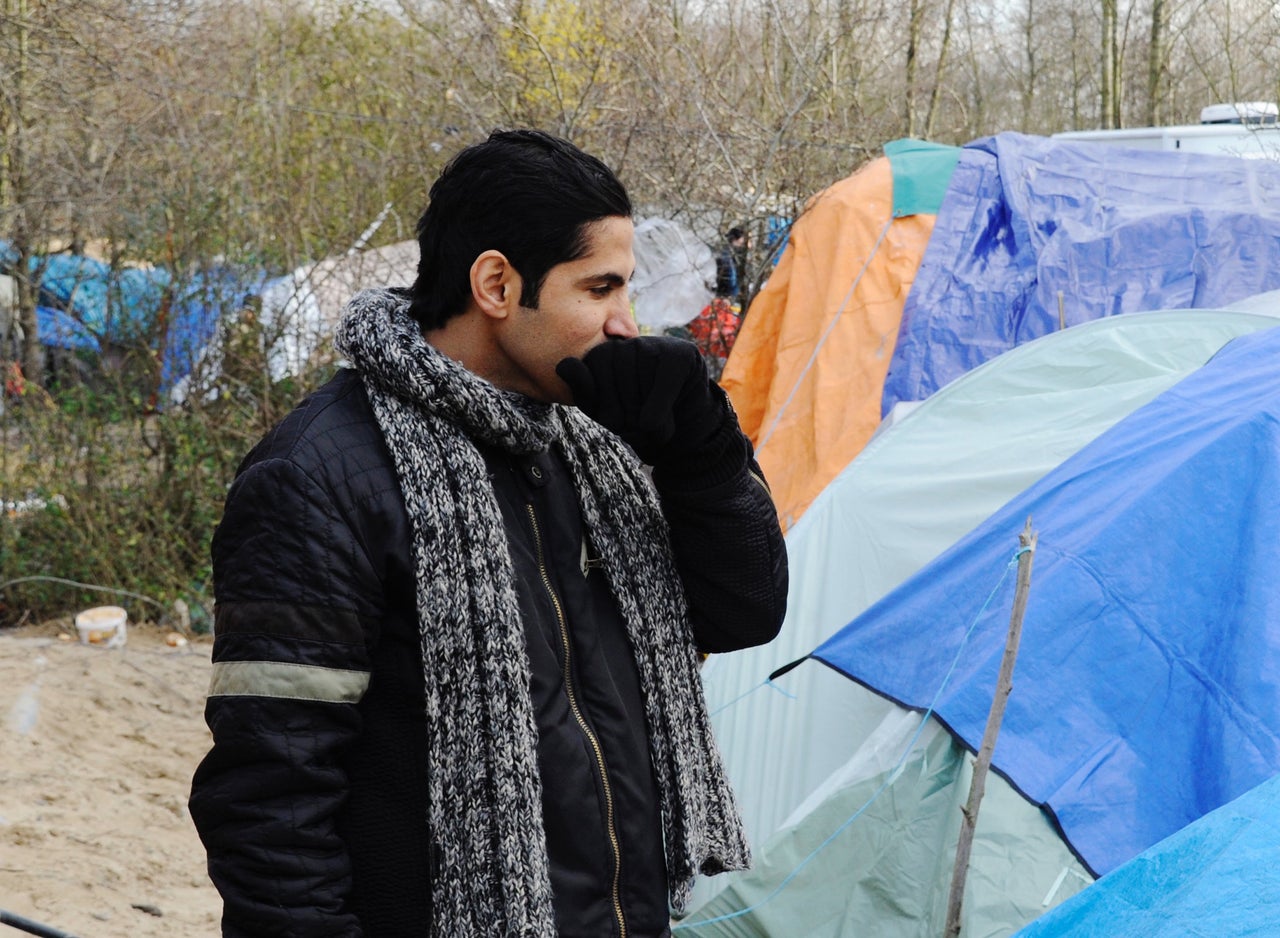 Basem Saedi, 28, has lived in the Grande-Synthe refugee camp for 20 days. He attempts the dangerous crossing into England every night.