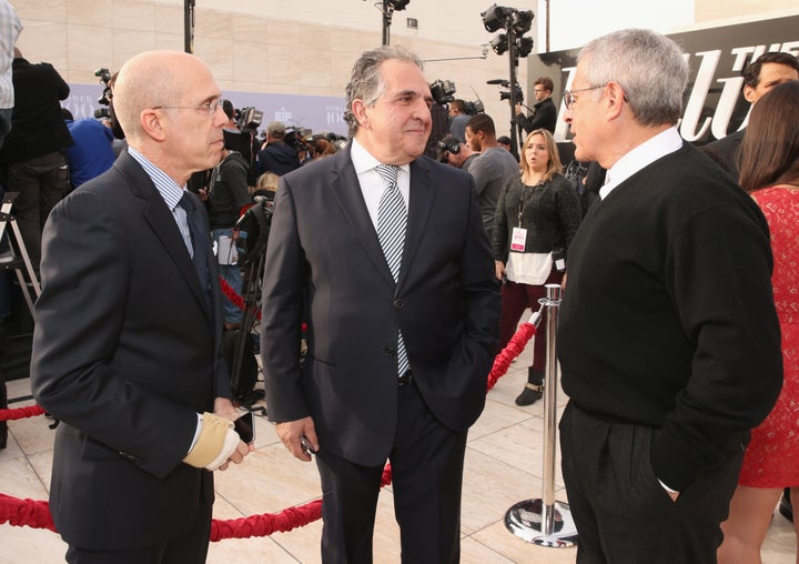 DreamWorks Animation CEO Jeffrey Katzenberg, Chairman and CEO of 20th Century Fox Jim Gianopulos, and Vice Chairman, NBCUnive