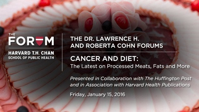 Huffington Post and Harvard discuss the latest research on the link between what we eat and whether we get cancer.