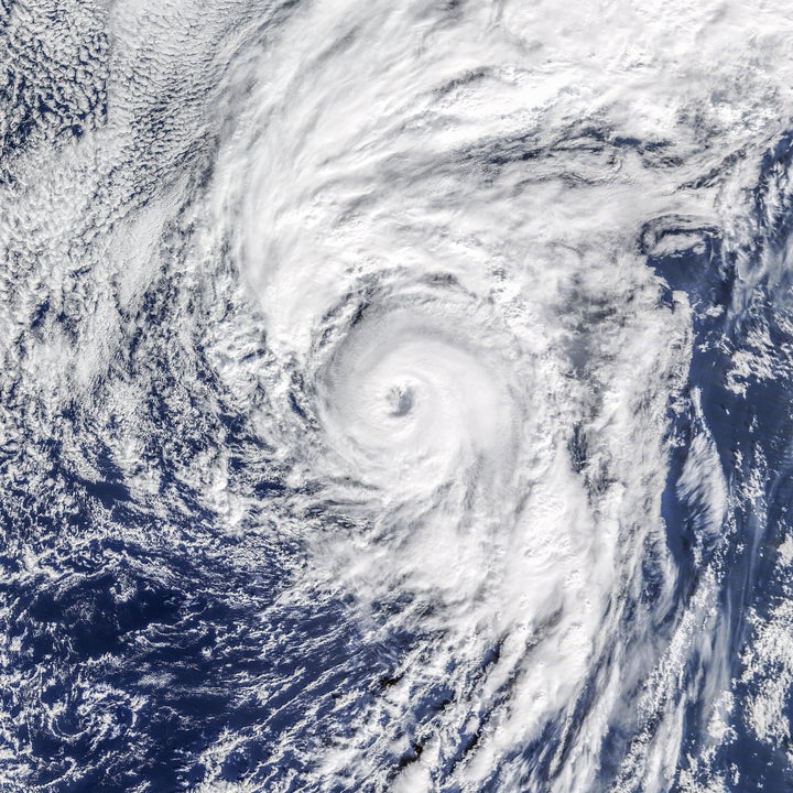 A photo of Hurricane Alex taken by NASA's Terra satellite.