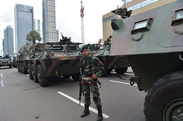 Seven people were killed in Thursday's late-morning siege near Jakarta's busy shopping district. 