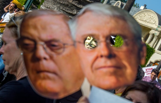 A photo of Charles and Bill Koch, billionaires who have more wealth that millions of people