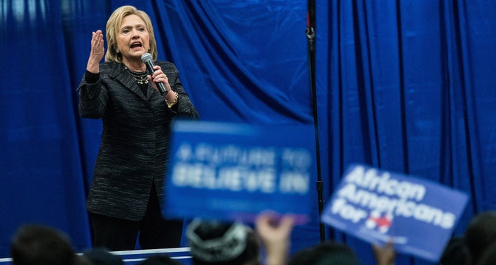 Former Secretary of State and Democratic presidential hopeful Hillary Clinton is in Charleston campaigning before Sunday