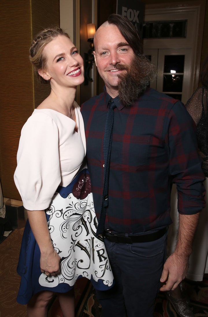 Will Forte, seen with January Jones, is taking fashion statements to the next level.