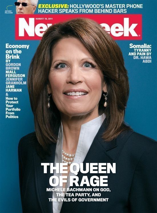 Former GOP presidential candidate Michele Bachmann says she thought she looked like the Bride of Frankenstein in this now-infamous Newsweek cover. Photographer Chris Buck says he "ultimately felt it was a fair depiction of how she carried herself.”