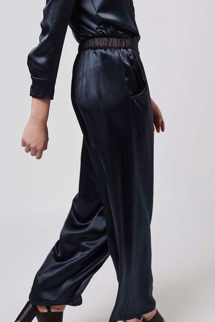 Boutique Satin Pyjama Style Wide Leg Trousers, $210