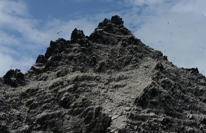 The rugged landscape of Skellig Michael.