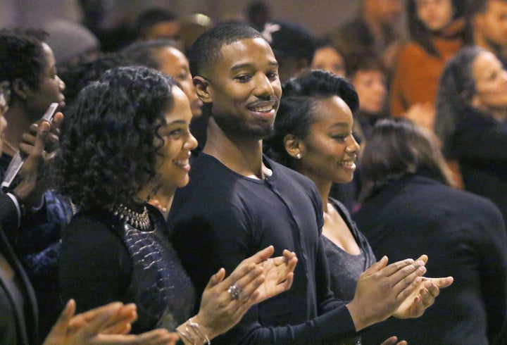 Tessa Thompson, Michael B.Jordan, and Anika Noni-Rose among the audience.