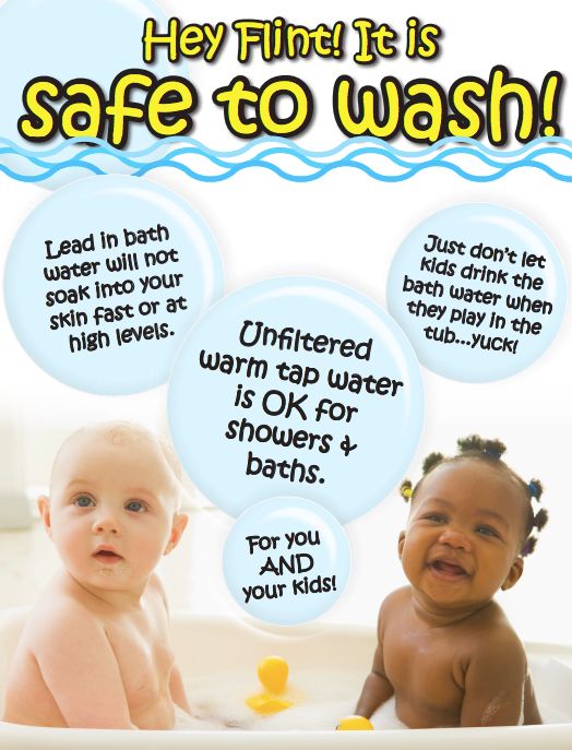 You know something’s gone wrong when the state tells people to go ahead and bathe their kids in the bath water -- but not to let them drink it. This online poster was up on the State of Michigan website, but after criticism from media and residents, it was then taken down.