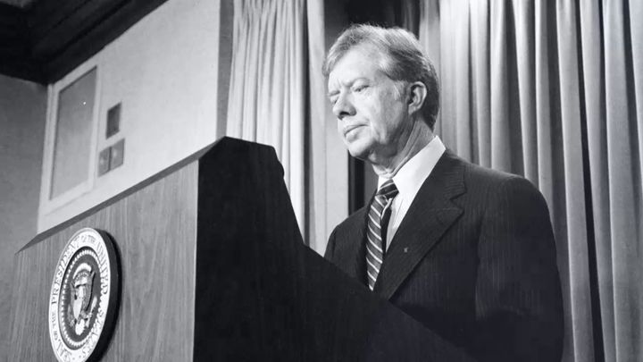 Jimmy Carter says he delivered a clear message to Iran upon hearing of the hostage situation.