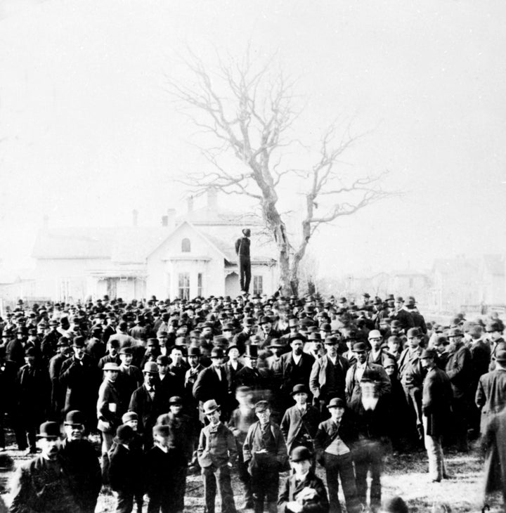 Almost 3,960 African-Americans were lynched from 1877 to 1950 in U.S. This photo is from 1882.