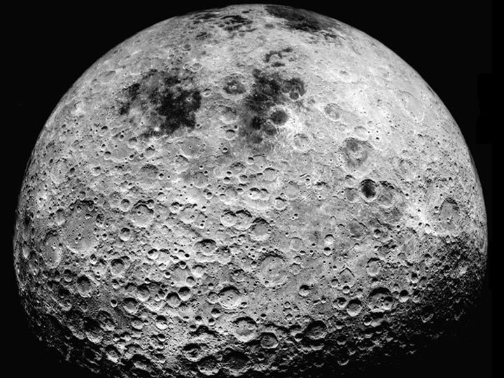 Far side of the moon, as seen from Apollo 16.