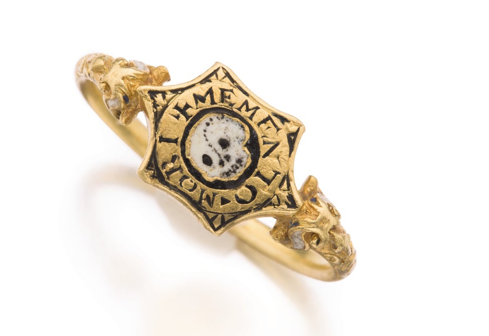 Gold And Enamel Mourning Ring, Circa 1580