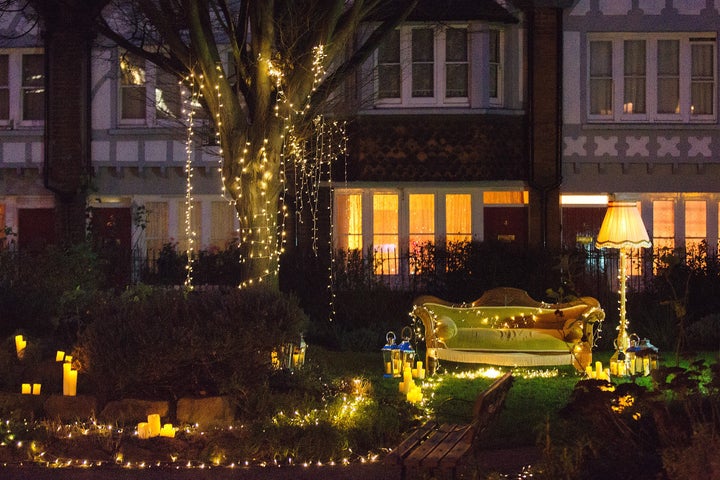 The stunning proposal setup, inspired by the show's opening credits. 