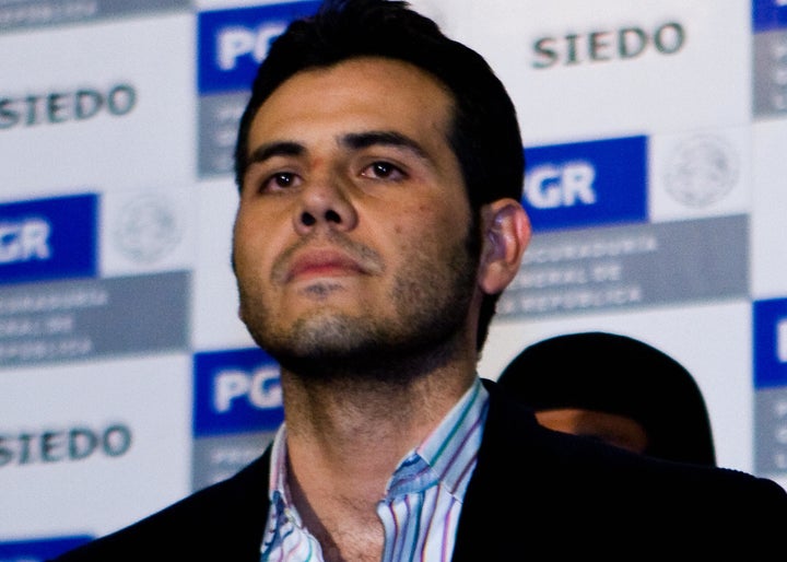Mexican authorities present Vicente Zambada, "El Mayo" Zambada's son, to the press after his arrest in 2009. He was extradited to the United States, where he is in prison.