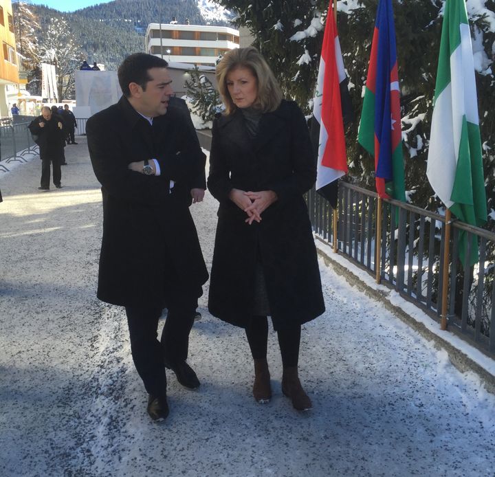 "I hope and wish that we do not lose this, possibly last, chance for Greece," Greek Prime Minister Alexis Tsipras told Arianna Huffington in Davos, Switzerland, on Friday.