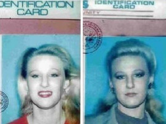 Fake identification cards that were found with Mercedes' belongings after her death.