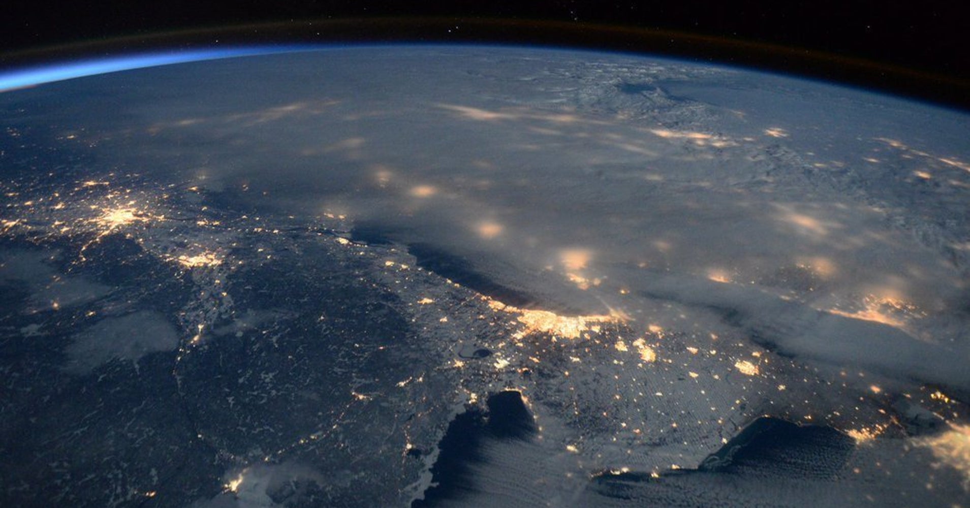 Breathtaking Photos Show 'Snowmageddon' Blizzard From Space | HuffPost