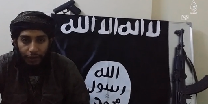 The video, which features beheadings and video-game stylized edits, also included the message: "Whoever stands in t