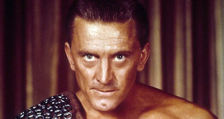 Kirk Douglas as Spartacus, his most famous role.