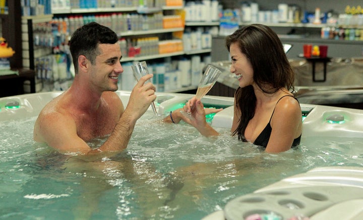 Ben H. and Caila go on a hot tub journey during Season 20 of "The Bachelor."