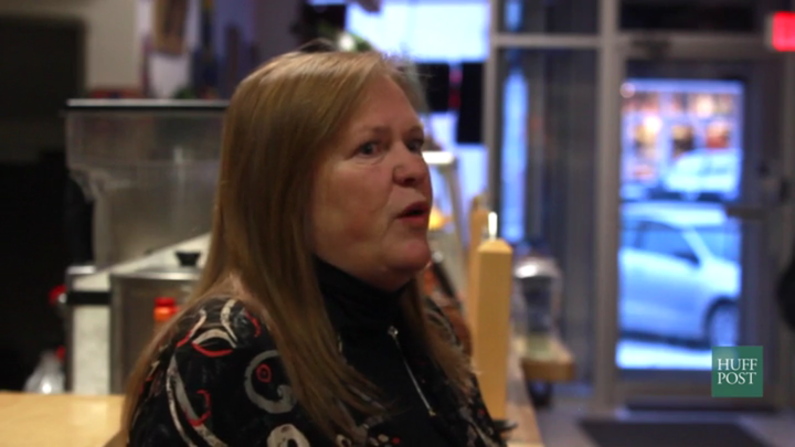 Jane Sanders speaks to supporters in Storm Lake, Iowa on January 19, 2016.