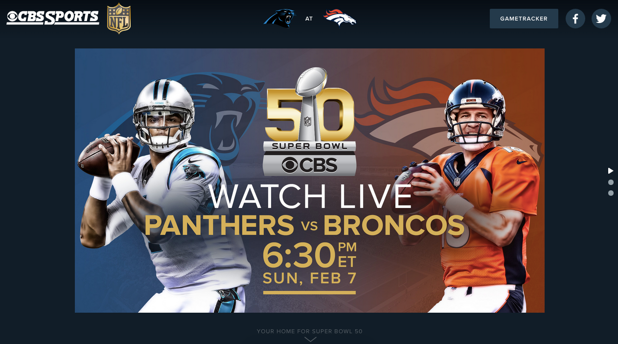 cbs sports super bowl live stream