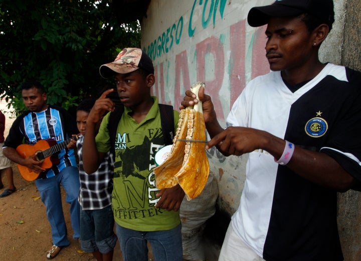 Afro-Mexican musicians in Cuajinicuilapa, Guerrero. Cuajinicuilapa has one of the biggest black population in Mexico. 