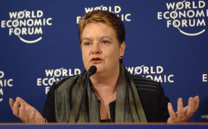 Sharan Burrow, president of the International Confederation of Free Trade Unions.