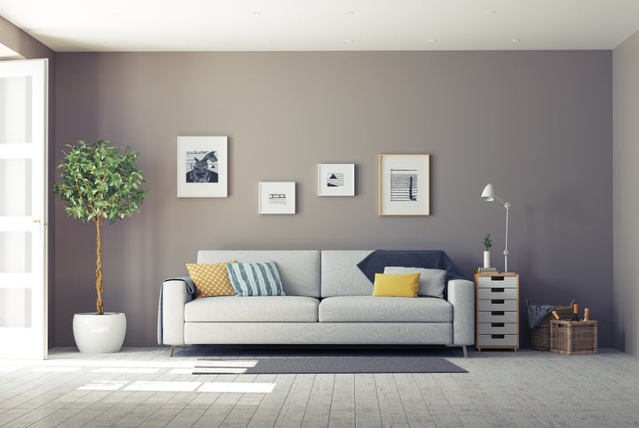 Woelfel identifieds grey as a good color for spa-like relaxation in the home, whether it's your bedroom, bathroom or liv