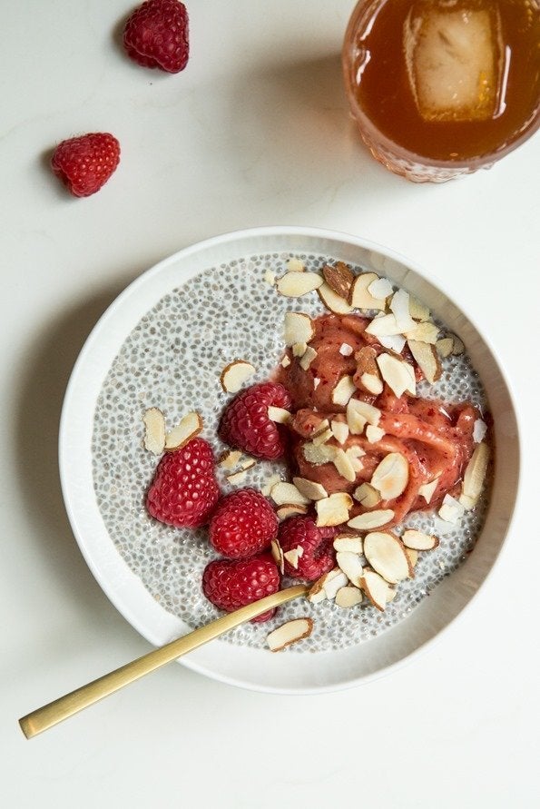 Cereal Milk Chia Pudding with Lucky Charms Crumbs. - How Sweet Eats