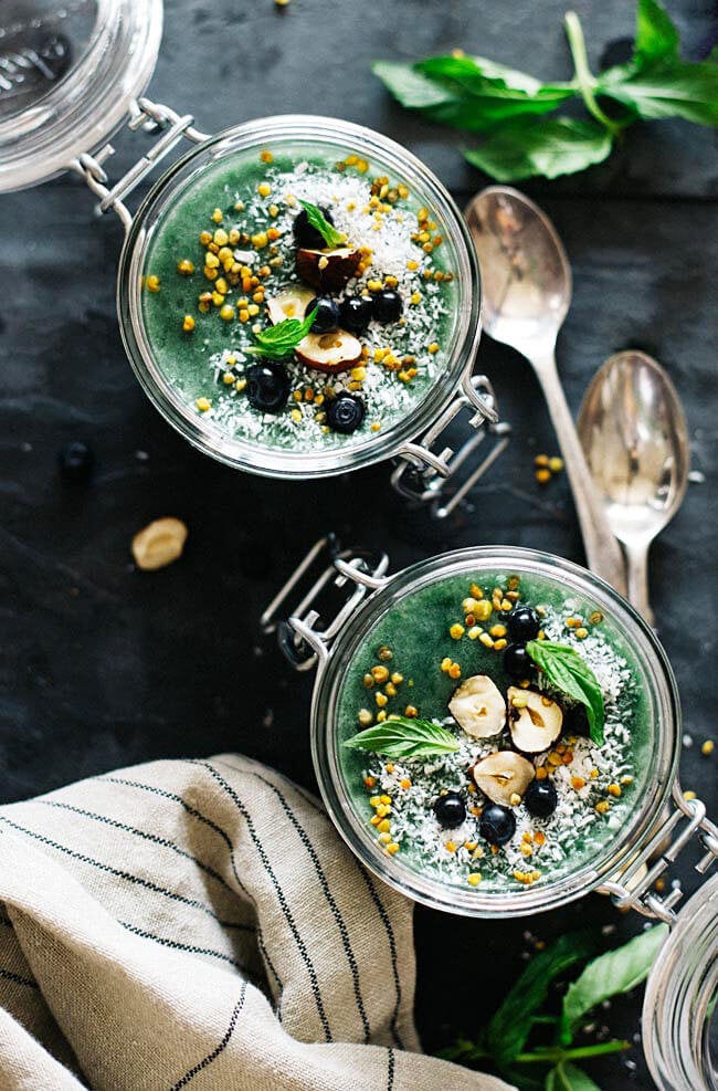 Cereal Milk Chia Pudding with Lucky Charms Crumbs. - How Sweet Eats