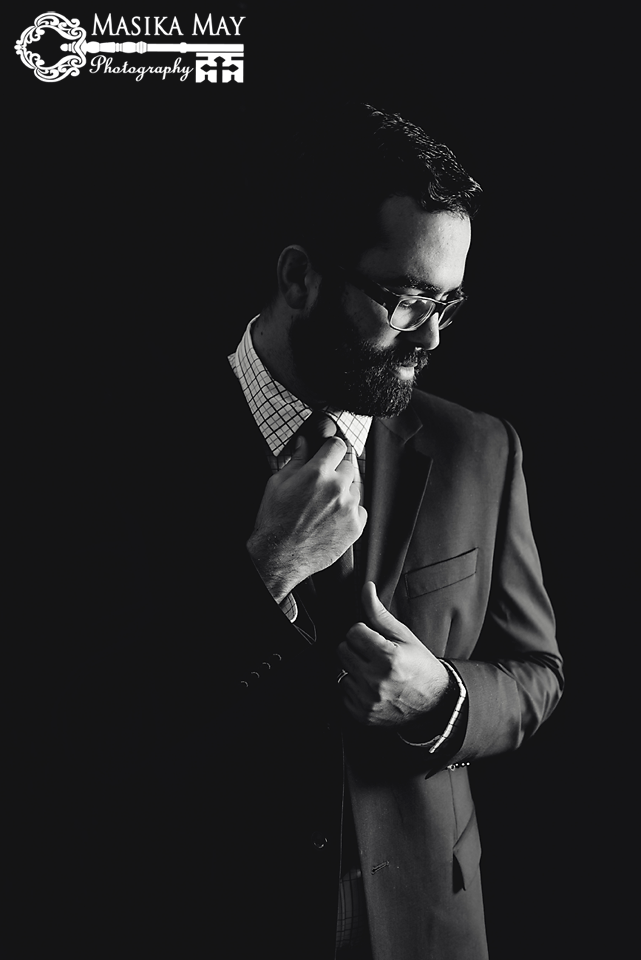A serious shot of Brendon. Major GQ vibes.