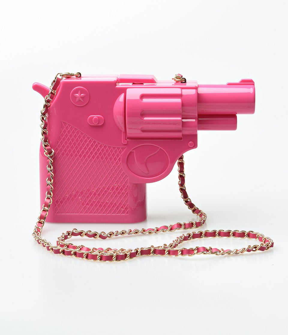 Pink Gun-Shaped Purse