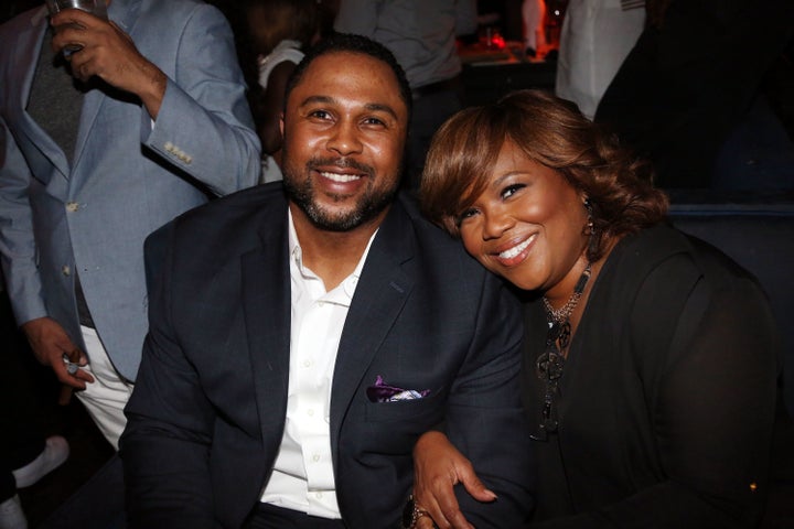 Mona Scott-Young and her husband, Scott Young -- shown here in 2014 -- celebrated their 10th anniversary last summer. They have two children.