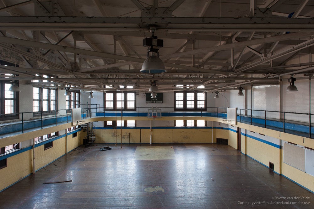 Hutchins Intermediate's gymnasium. 