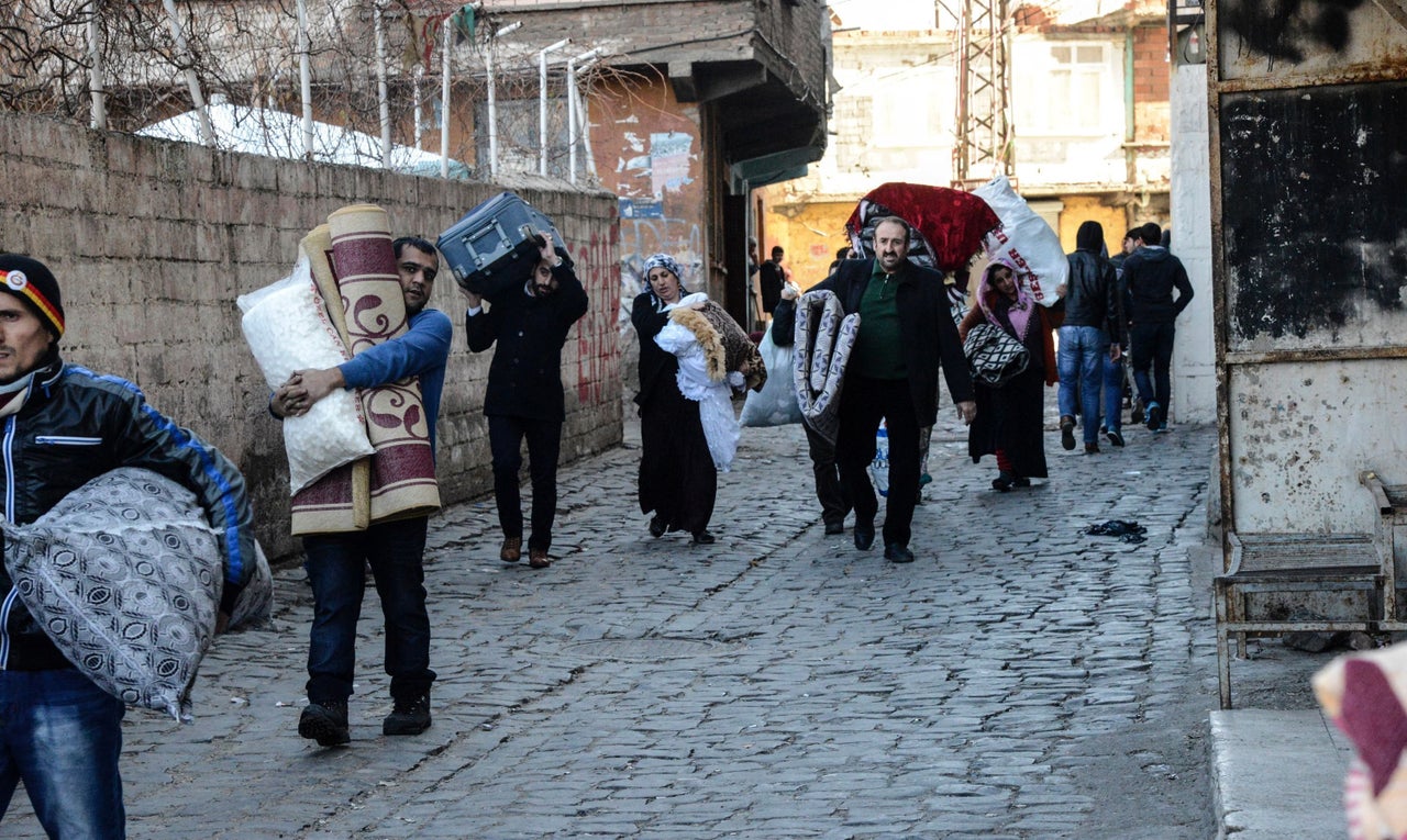 Many scrabbled to bring their belongings with them after the new curfews were imposed on Wednesday.