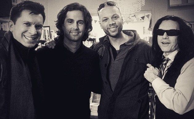 Fernando Forero, Greg Sestero, Rick Harper and Tommy Wiseau (left to right).