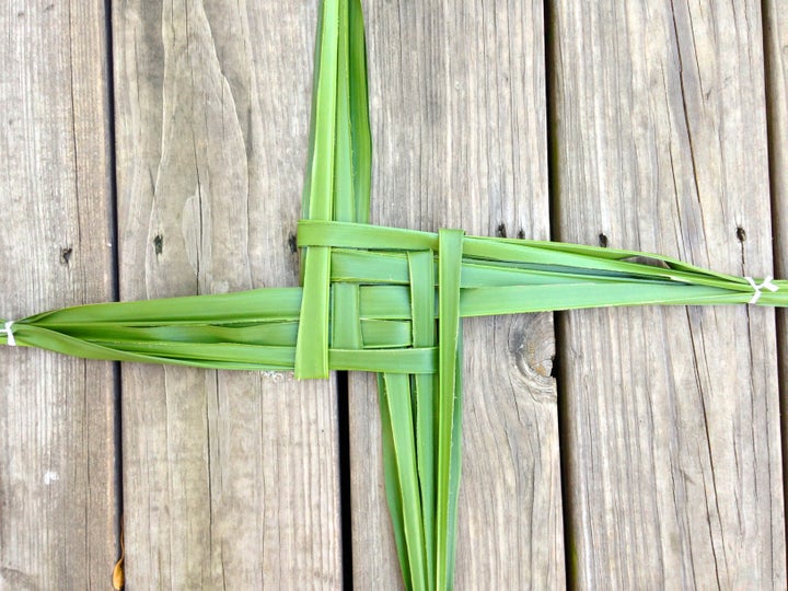 Celebrants often prepare talismans to use during Imbolc ceremonies, including the Brigid's Cross.