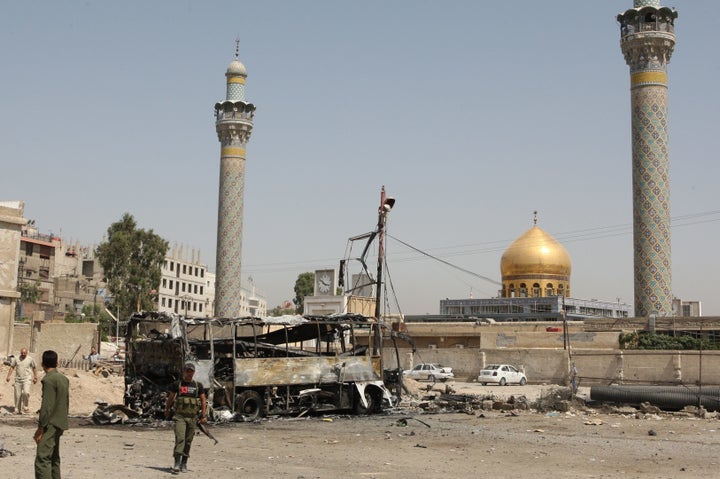 The district is home to a major Shiite shrine and, according to residents, the headquarters of Iranian and Iraqi Shiite milit