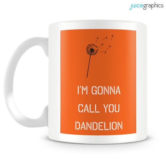 "Orange Is The New Black" Dandelion Mug