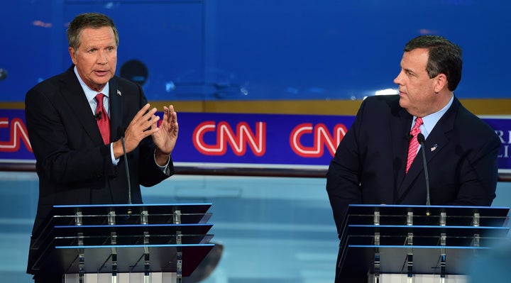 The super PACs supporting John Kasich (left) and Chris Christie (right) have raised more than twice what their actual&nb