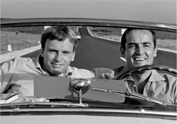 Jean-Marie Trintignant and Vittorio Gassman in Il Sorpasso.